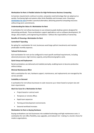 Workstation for Rent (1)