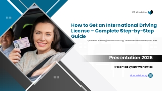 How to Get an International Driving License – Complete Step-by-Step Guide