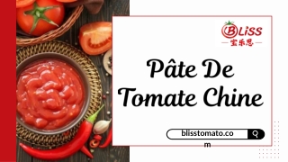 pâte de tomate Chine
