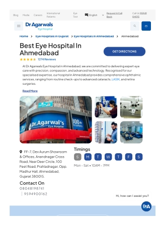 Best Eye Hospital In Ahmedabad