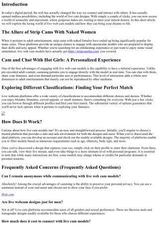 Let loose the Sensuality: Dive into the World of Live Cam Designs