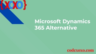 Microsoft Dynamics 365 Alternative