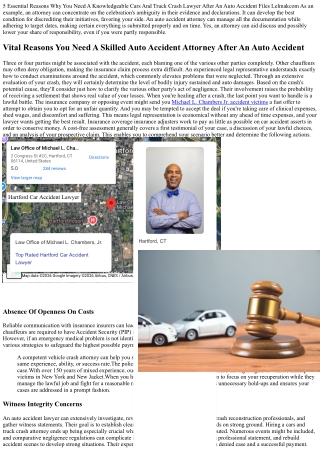 Top 7 Reasons You Require An Automobile Mishap Legal Representative Personal Inj