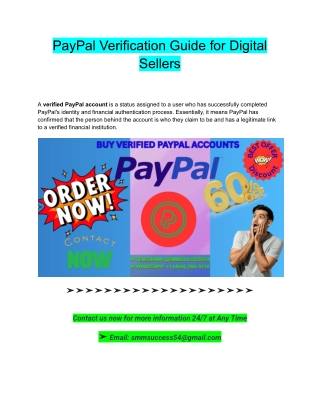 PayPal Verification Guide for Digital Sellers