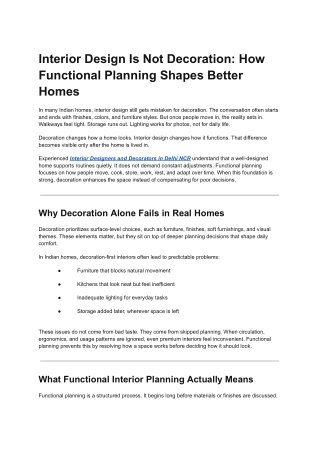 Interior Design Is Not Decoration_ How Functional Planning Shapes Better Homes