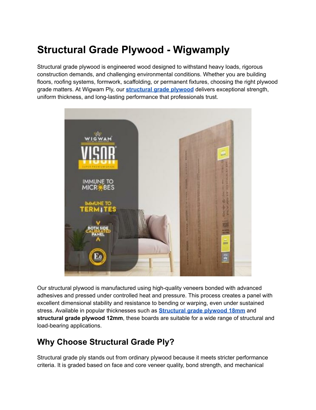 Structural Grade PPT - Structural Grade Plywood - Wigwamply PowerPoint Presentation ...