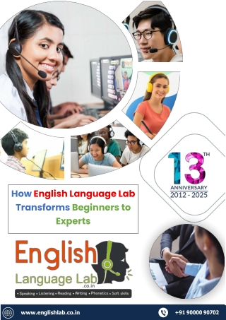 How English Language Lab Transforms Beginners to Experts