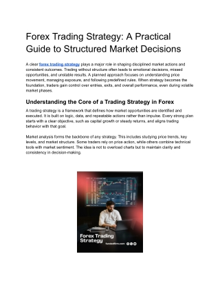 Forex Trading Strategy: A Practical Guide to Structured Market Decisions