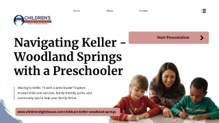 Navigating Keller - Woodland Springs with a Preschooler