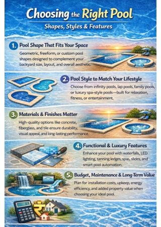 Choosing the Right Pool: Shapes, Styles & Features