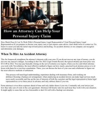 When To Hire An Injury Lawyer: Trick Indicators