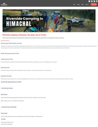 Discover Raw Himalayan Beauty with Riverside Camping in Himachal