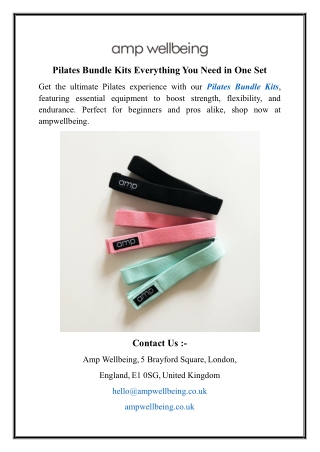 Pilates Bundle Kits Everything You Need in One Set