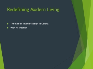 Interior Design in Odisha: Transforming Spaces with AP Interior
