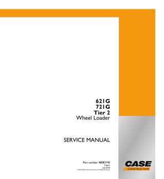 CASE 621G 721G Tier 2 Wheel Loader Service Repair Manual Instant Download