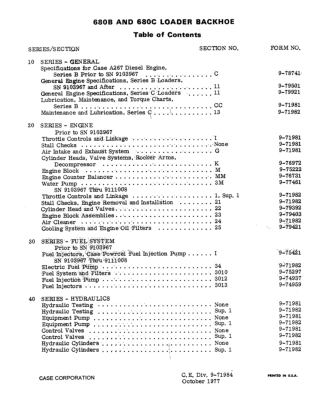 CASE 680B and 680C Loader Backhoe Service Repair Manual Instant Download