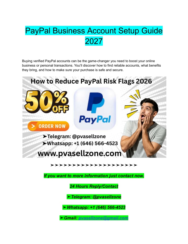 PPT - PayPal Business Account Setup Guide 2027 PowerPoint Presentation ...