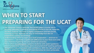 When to Start Preparing for the UCAT