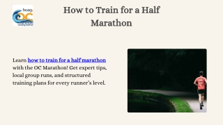 How to Train for a Half Marathon