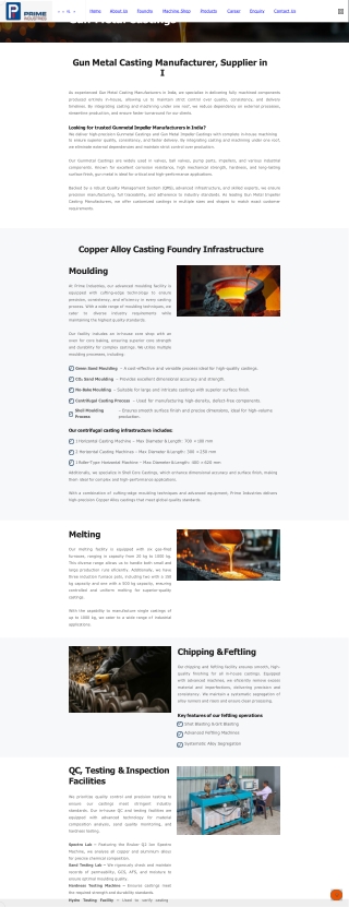 gunmetal castings manufacturer in India