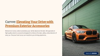 Why Choose Carvve