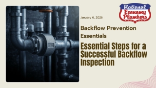 Essential Steps for a Successful Backflow Inspection