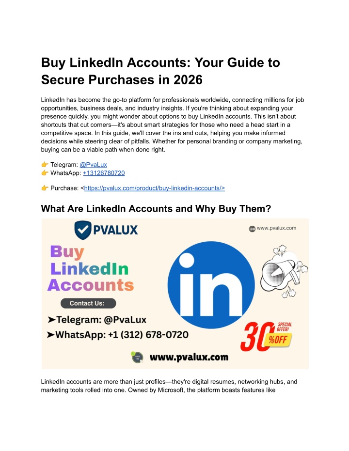 PPT - Buy LinkedIn Accounts_ Your Guide to Secure Purchases in 2026 ...
