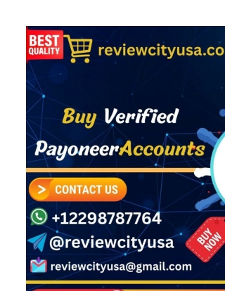 Buy Verified Payoneer Accounts