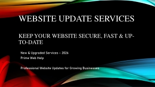 Website Update Services