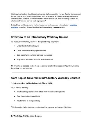 What Kind of Content Is Covered in an Introductory Workday Course_