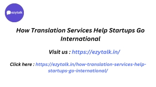 How Translation Services Help Startups Go International