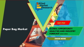 Paper Bag Market : Global Opportunity Analysis and Industry Forecast, 2022 -2032