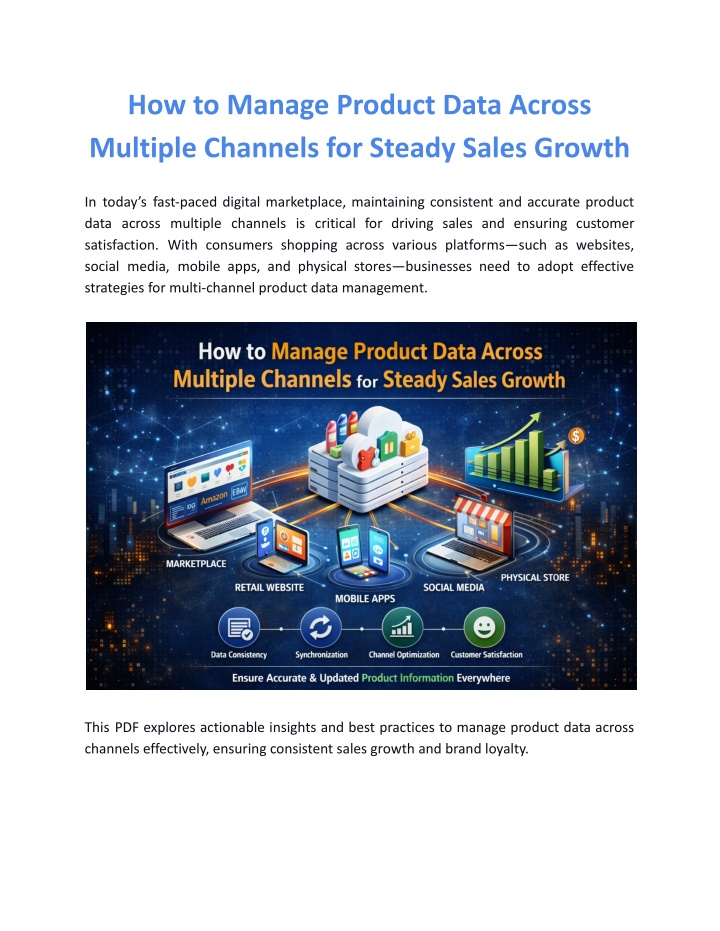 Multi Data PPT - How to Manage Product Data Across Multiple Channels for Steady ...