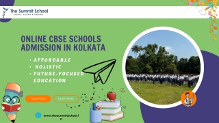 Online CBSE Schools Admission in Kolkata at The Summit School