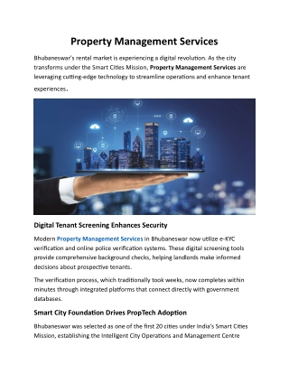 Property Management Services