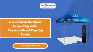 Transform Outdoor Branding with Personalized Pop Up Tents