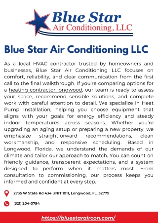 Blue Star Air Conditioning LLC