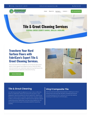 Professional Tile & Grout Cleaning Barrie --FabriCare