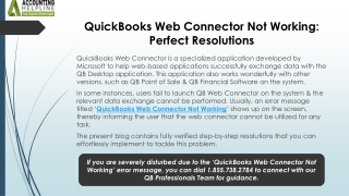 Quick Fix for QuickBooks Web Connector Not Responding