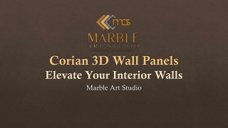 Corian 3D Wall Panels | Modern & Stylish Wall Design Solution