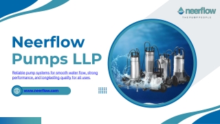 Pressure Pump Spare Parts Manufacturers - Neerflow