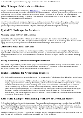 IT Support for Architects: Enhancing Architecture Firms with Cloud-Based Collabo