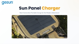 Sun Panel Charger — Portable Solar Charging for Off-Grid Power Needs