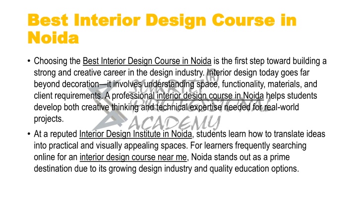 PPT - Interior Design Institute in Delhi PowerPoint Presentation, free ...
