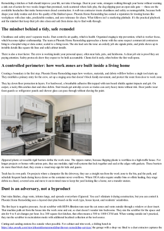 How Phoenix Home Remodeling Maintains Clean, Safe Job Sites During Construction