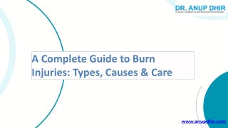 A Complete Guide to Burn Injuries Types, Causes and Care