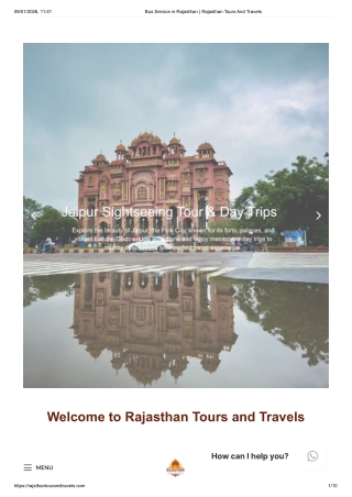 Bus Service in Rajasthan _ Rajasthan Tours And Travels