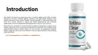 Retina Clear Review: A Complete Guide to Vision Support and Eye Health!