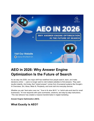 SEO vs AEO: Why Answer-Driven Search Is the New Digital Reality