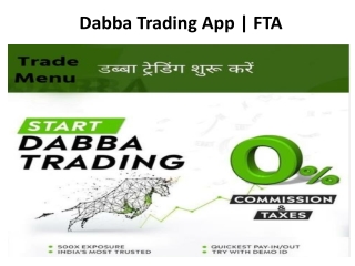Dabba Trading App | FTA